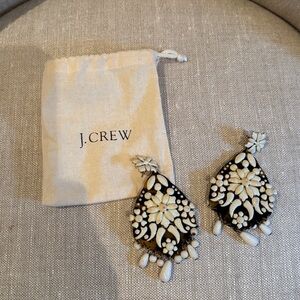 J. Crew Statement Tortoise Chandelier Earrings